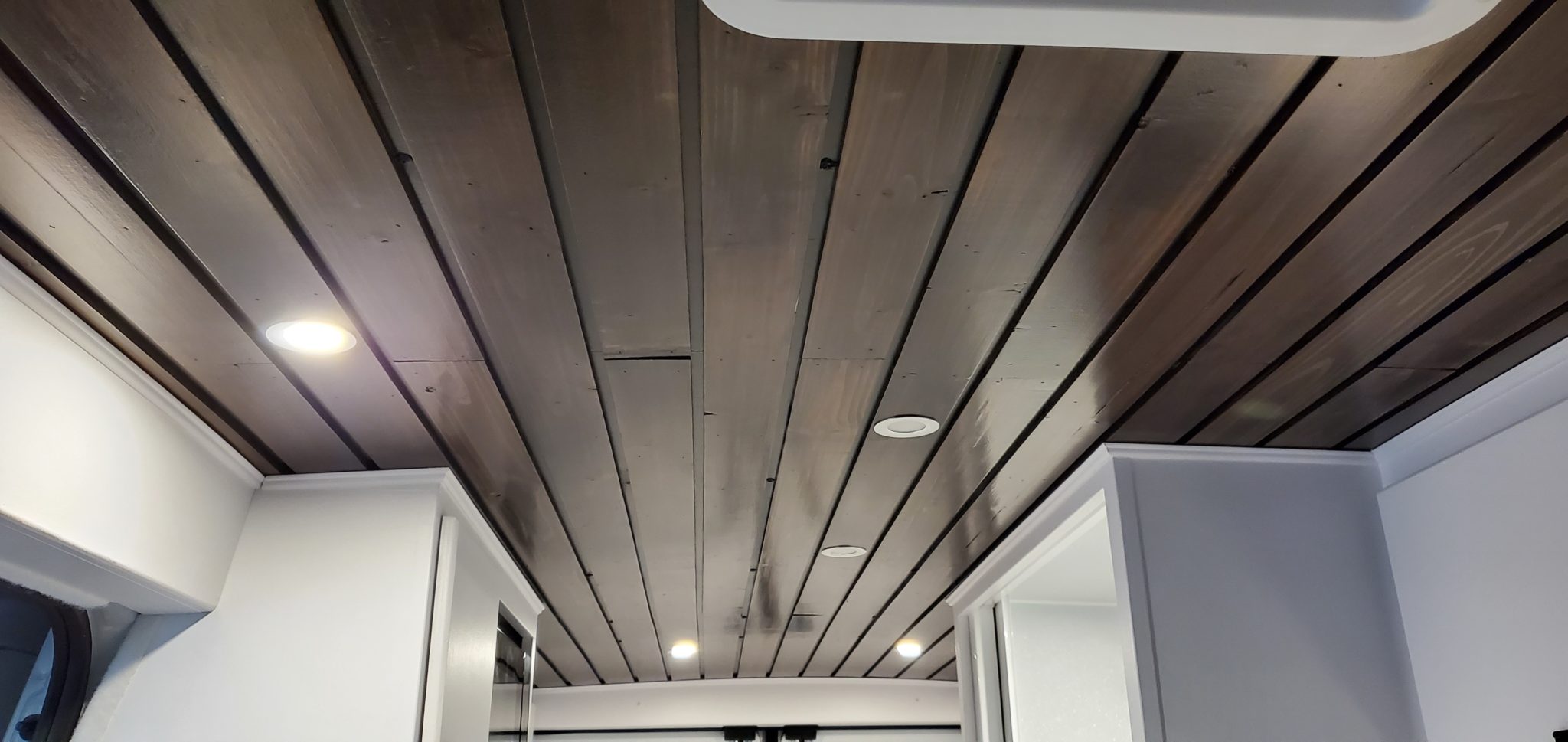 Cedar Plank Ceiling Overlander Vans